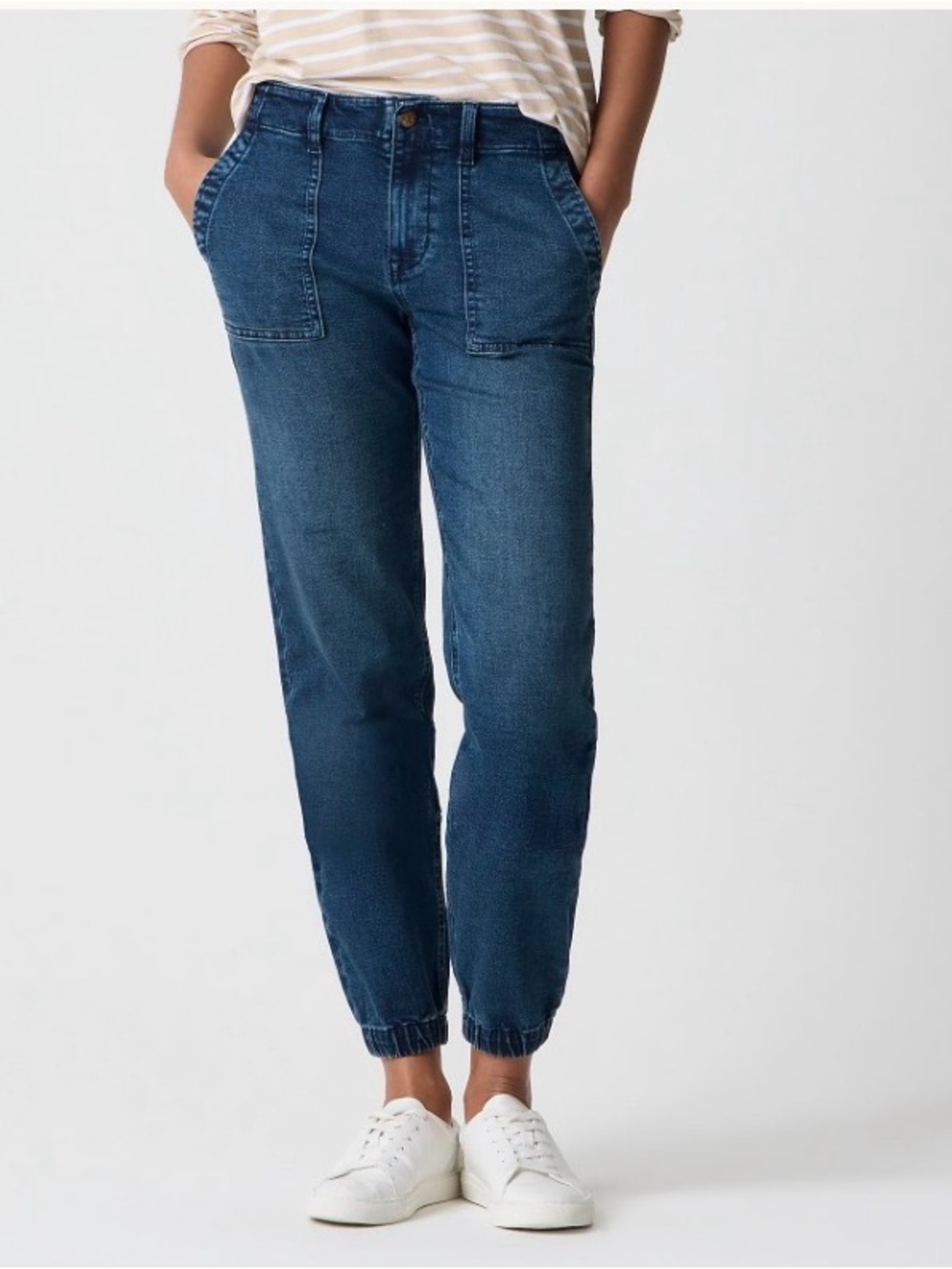 JCrew Dark Blue Denim Jogger Pants